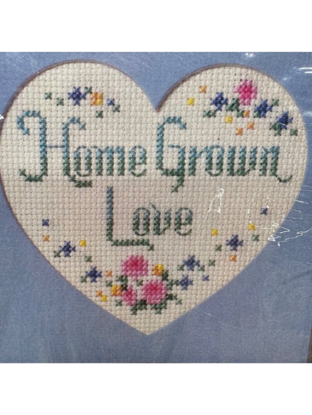 Vintage Cross Stitch Kit 1988 The Creative Circle 1695 Home Grown Love Heart - Picture 4 of 7